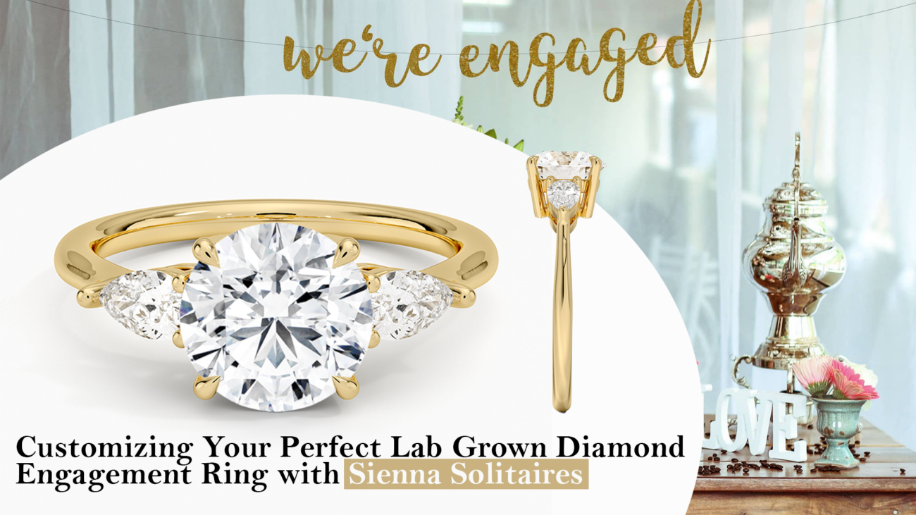 lab grown diamond engagement ring